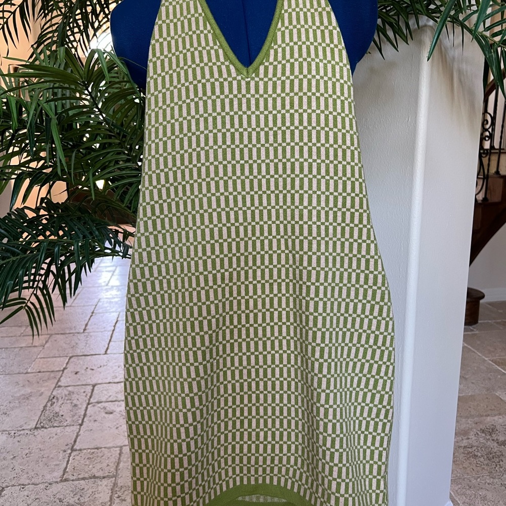 Cute retro sweater dress body con size l=8/10